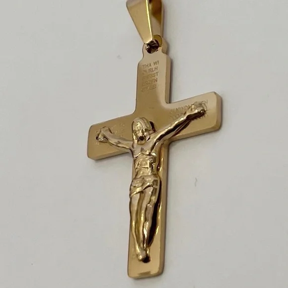 14k gold filled cross pendant - Picture 4 of 5